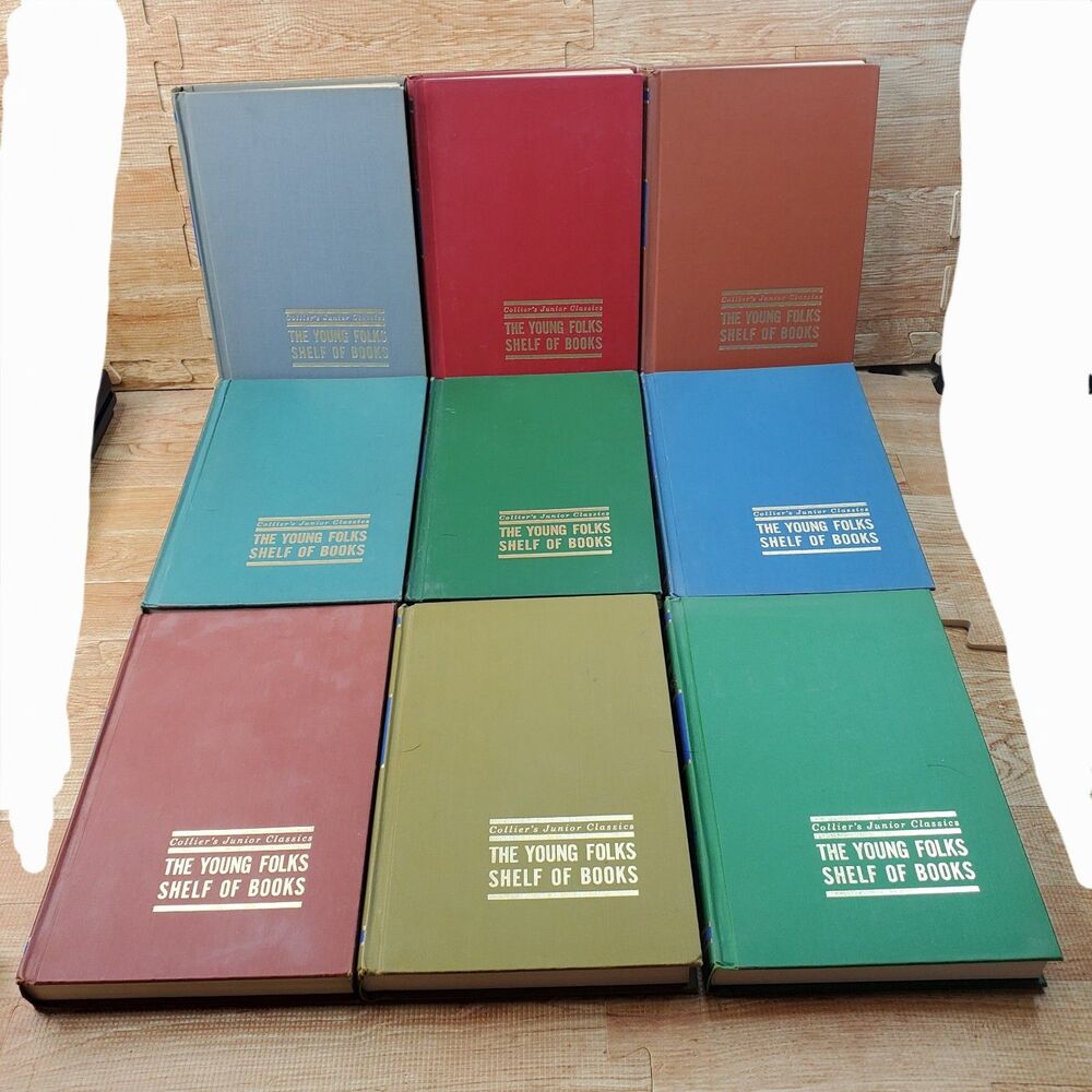 Colliers Junior Classics Vol 2-10 Young Folks Shelf of Books 1962 Lot of 9